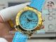 Swiss Replica Rolex Beach Daytona Baby Blue MOP Dial Leather Strap Watch (2)_th.jpg